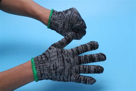 Hand Protection with Industrial Gloves. Stock Image - Image of products, cross: 181163389