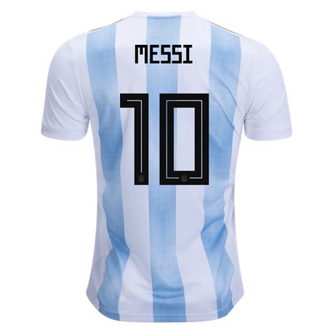 ARGENTINA LIONEL MESSI #10 WHITE & BLUE 2018 WORLD CUP HOME PLAYER JERSEY - MEN - Sports N Sports