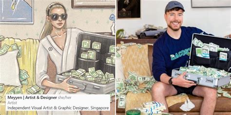 S’pore Artist Wins S$13K In Viral MrBeast Giveaway, Posted Drawing Of ...