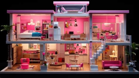 Premium Photo | Barbie House LEGO Dream House Generative AI