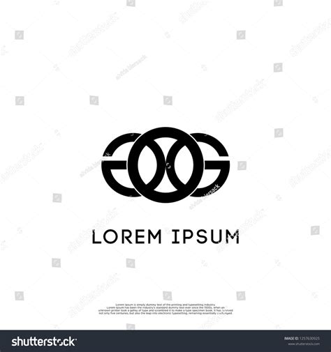 GOG logo letters design concept - Royalty Free Stock Vector 1257630925 - Avopix.com