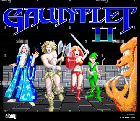 Gauntlet II 2 Atari 1986 vintage arcade videogame screenshot EDITORIAL USE ONLY Stock Photo - Alamy