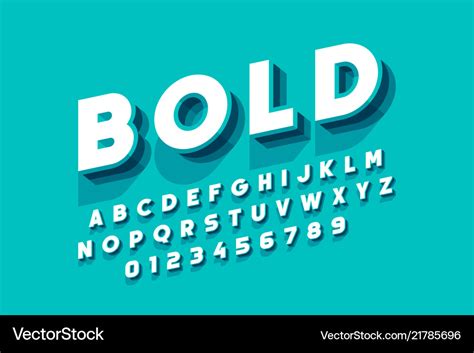 Modern bold font design alphabet letters and Vector Image