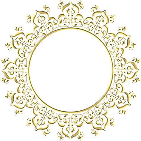 Gold Frame Round · Free image on Pixabay