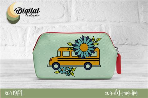 Back to School | School Bus Pencilcase Graphic by Digital Idea · Creative Fabrica