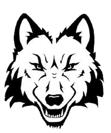 Simple wolf face outline 115131-Simple wolf face outline