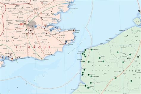 World War 2 Battle Of Britain Map