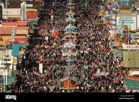 Beer Tents At Oktoberfest, Munich Stock Photo - Alamy