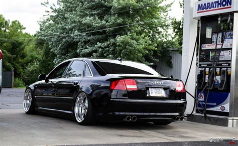 Stanced Audi A8 D3 2010 rear