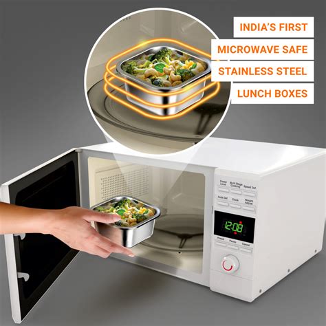 MaxSafe - 100% Microwave Safe Stainless Steel Lunch Pack - Square - Pa – MaxSafe Steel