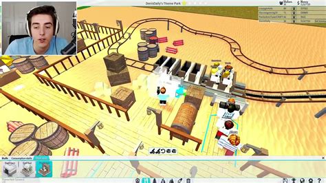 Denis Daily Roblox Theme Park Tycoon 2 Building A Giant Roller