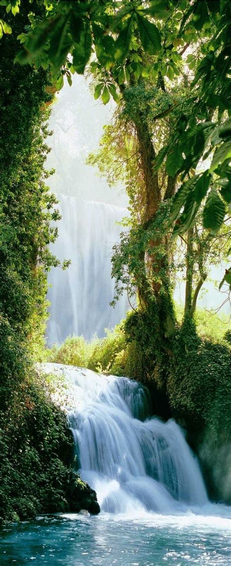 Landscape waterfall ~ Dreamy Nature | Beautiful waterfalls, Beautiful landscapes, Beautiful nature