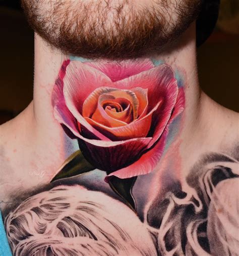 Color Rose Tattoos by Phil Garcia