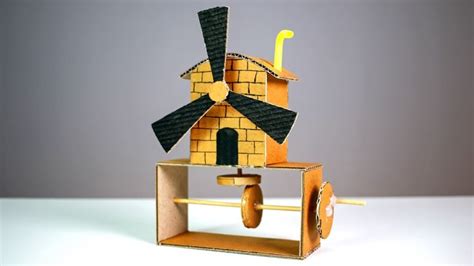 How to Make a Automata Toy From Cardboard - YouTube | Diy mechanical toys, Cardboard crafts ...