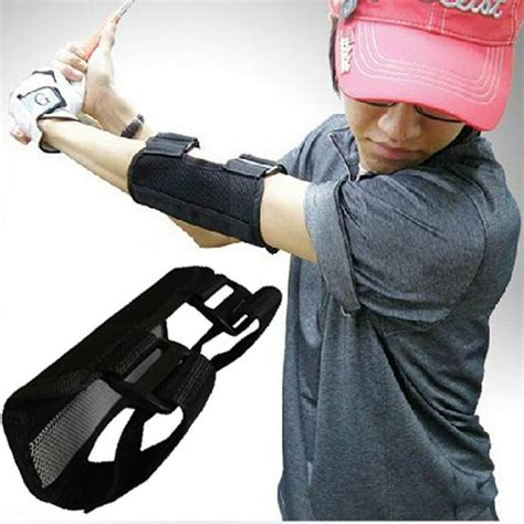 WALFRONT Golf Swing Training Aids Straight Practice Elbow Brace SwingTrainer Alarm Corrector ...