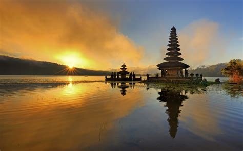 Sunset Time In Bali Indonesia