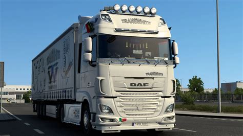 DAF XF EURO 6 TRANSWHITE SKIN V1.0 - ETS 2 mods, Ets2 map, Euro truck simulator 2 mods download