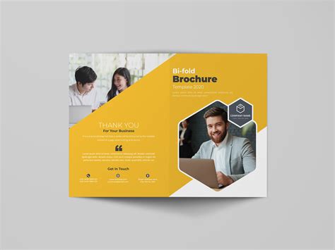 Bi-fold Brochure Design Template | Freebie | :: Behance