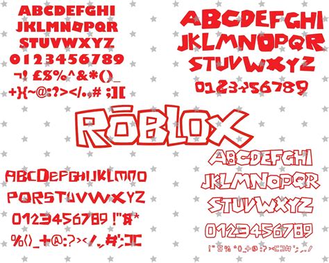 Roblox Font Roblox Svg Roblox Svg Files for Cricut Fonts for Cricut ...