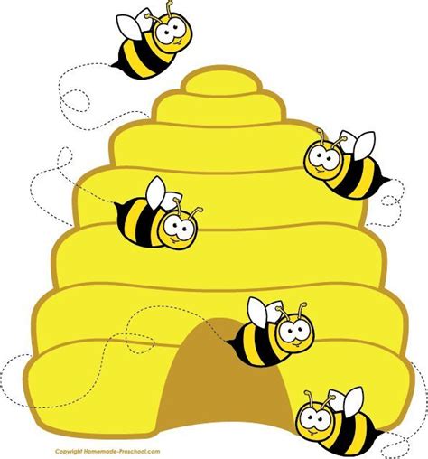 Honey bee clipart image cartoon honey bee flying around honey 2 | Bee ...