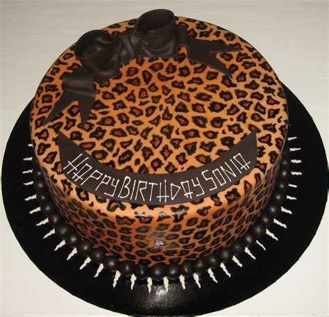 Let Them Eat Cake: Leopard Print cake