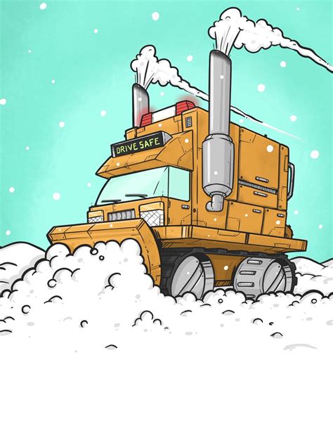 Snow Plow Drawing at PaintingValley.com | Explore collection of Snow ...