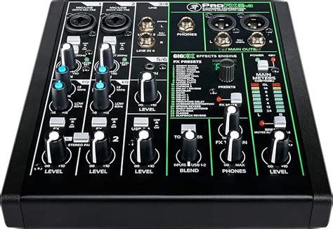 Amazon.com: Mackie ProFXv3 Series, 6-Channel Professional Effects Mixer with USB, Onyx Mic ...