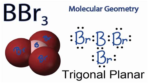 BBr3 Molecular Geometry / Shape and Bond Angles - YouTube