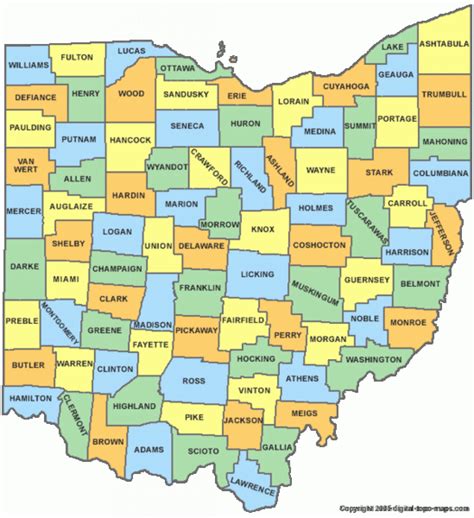 Ohio State Parks Map - Printable Map