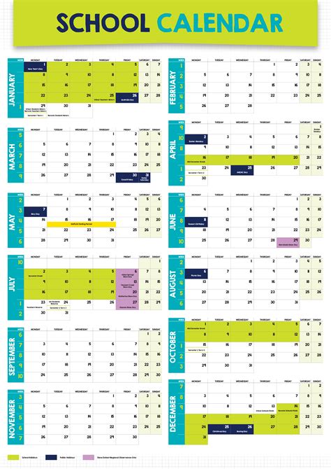 Télécharger Gratuit 2023 School Calendar