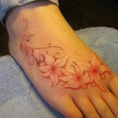 Flowers Foot Tattoo | Best tattoo design ideas