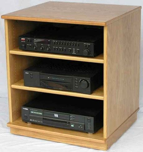 Stereo Rack 27" High Oak Maple Plywood Made in the USA SHIPS FREE