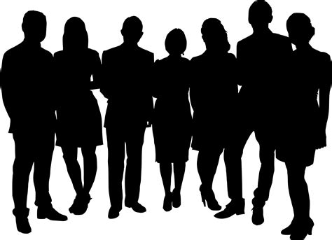 10 Group Photo Silhouette (PNG Transparent) | OnlyGFX.com