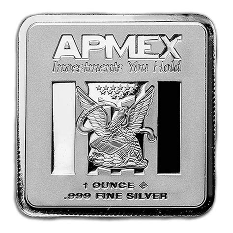 Buy 1 oz Silver Bar | Geiger-Designed Square | APMEX