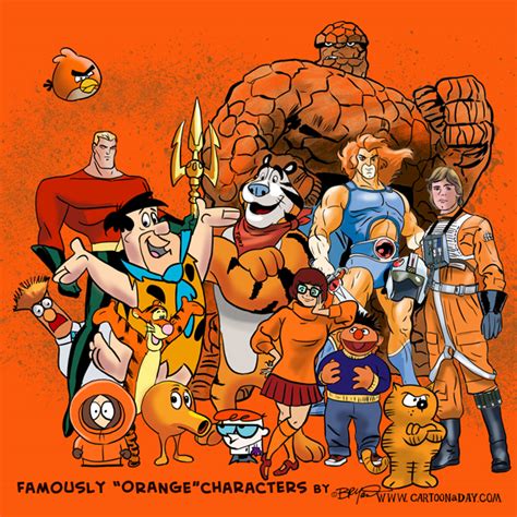 Famous Orange Cartoon Characters