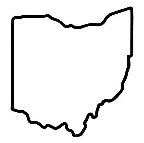 Ohiostateoutline 01 Ohio State Outline Png - Clip Art Library