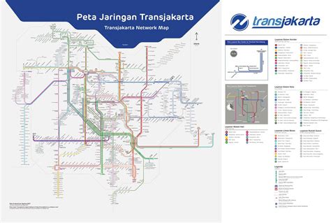 Peta Rute Jalur Transjakarta Busway Semua Koridor Tahun 2023