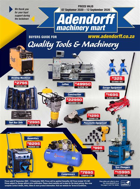 Adendorff Machinery Mart Catalogue - 2020/09/07 - 2020/09/12 | Rabato