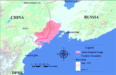 Amur Leopard Habitat Map