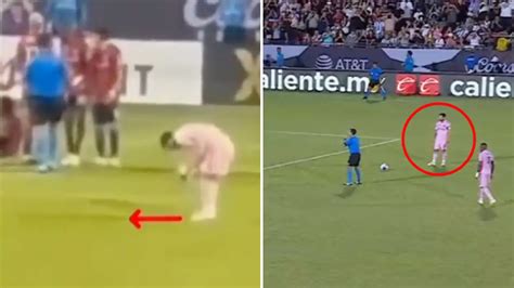 Footage shows Lionel Messi using clever tactic to gain free-kick advantage - Football News ...