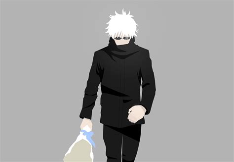 Satoru Gojo Minimal Jujutsu Kaisen Wallpaper, HD Minimalist 4K ...