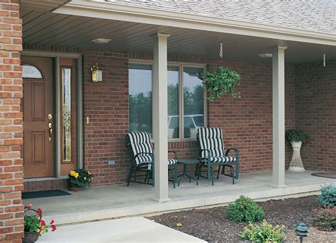 aluminum-square-fluted-columns-front-porch | Front porch design, Porch design, House with porch