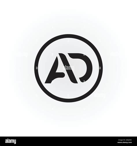 Initial AD Letter Logo With Creative Modern Business Typography Vector Template. Creative ...