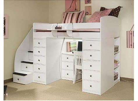 Full Size Loft Bed with Desk underneath Frame | Cool loft beds, Kids loft beds, Bunk bed with desk