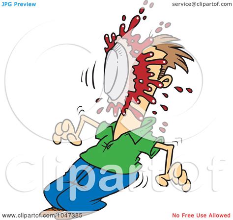 Royalty-Free (RF) Clip Art Illustration of a Cartoon Pie In A Man's Face by toonaday #1047385