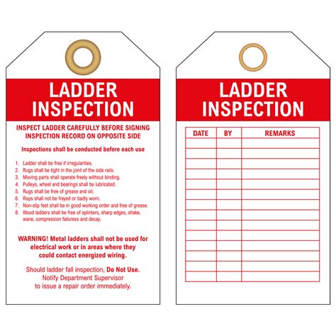 LADDER INSPECTION TAG – 1 – Nautilus Group