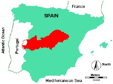 Location of Tagus river basin in Spain. | Download Scientific Diagram