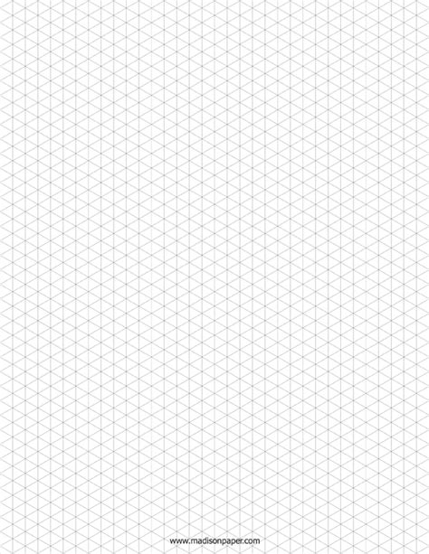 Isometric Graph Paper – Madison's Paper Templates