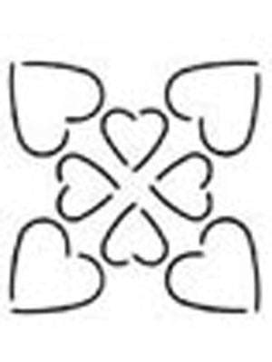 Quilting Stencil - Hearts | Notions | PacCana Enterprises