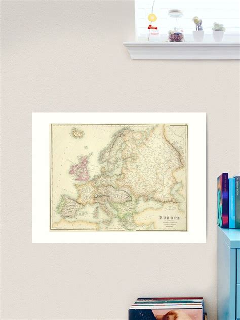 Old vintage map of europe digital poster europa art print by easteuromaps – Artofit